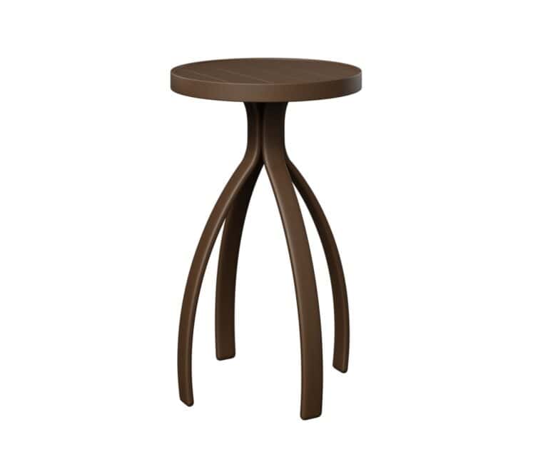 berlin gardens murphy end table bh aluminum mesquite wood vein