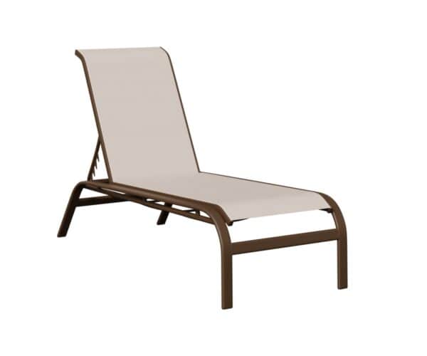 murphy sling chaise lounge no arms mesquite wood vein augustine oyster