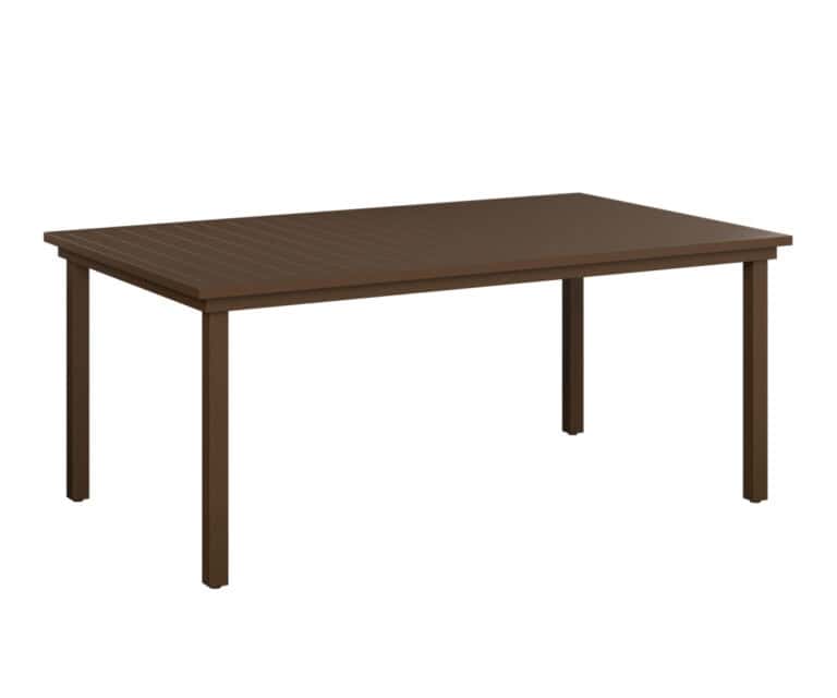 vida rectangle table dining height mesquite wood vein aluminum top