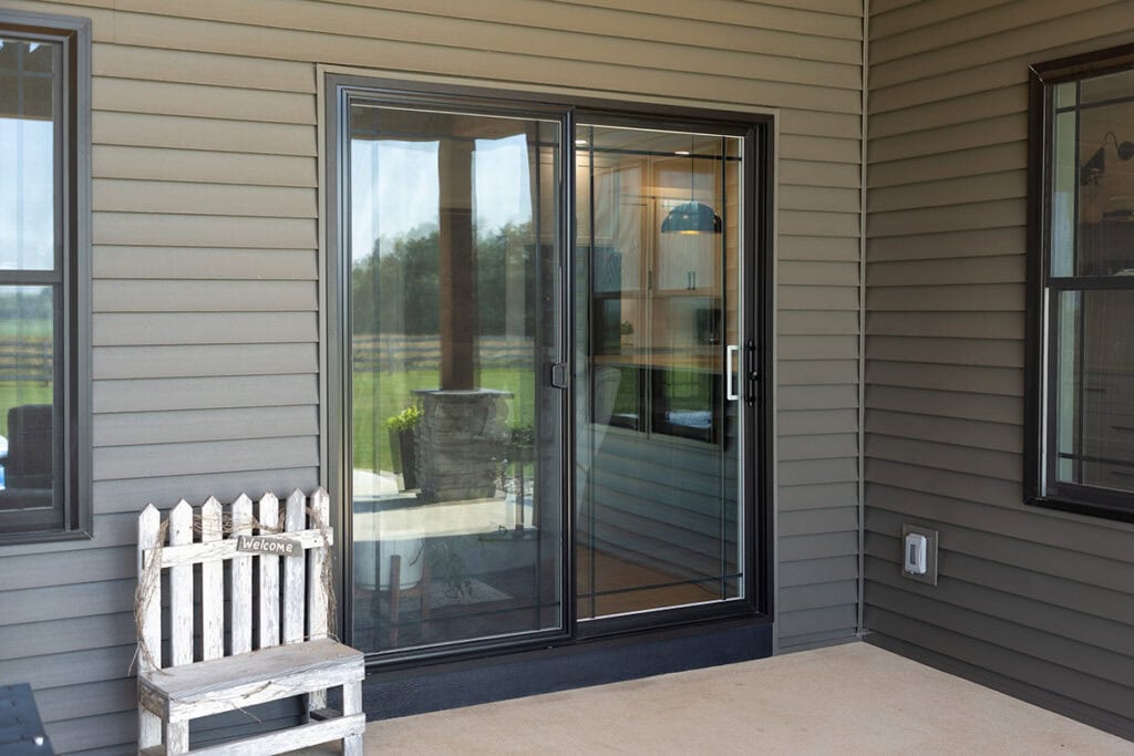 new build home patio door