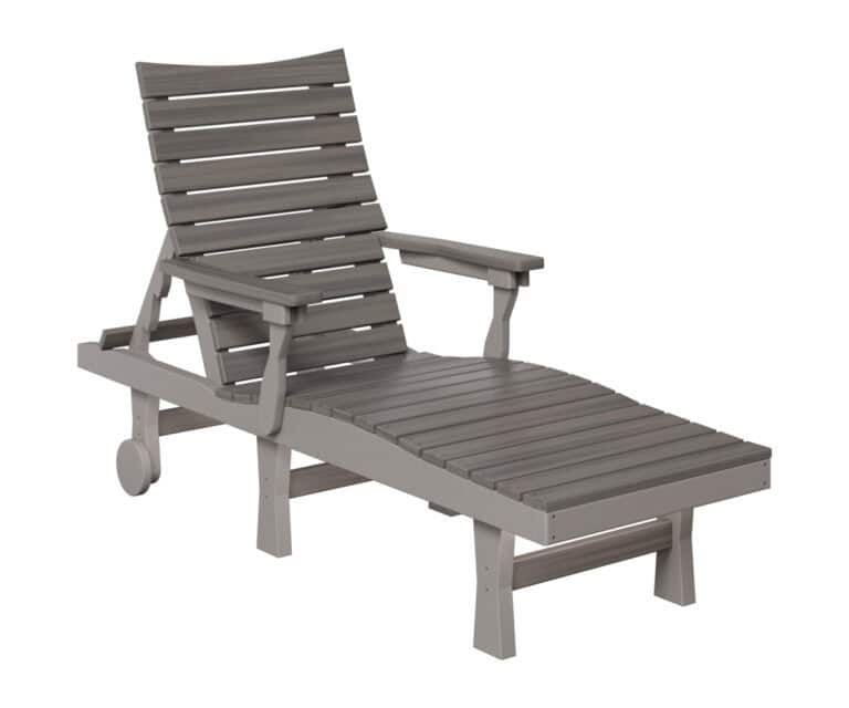 bristol chaise lounge chair dark grey light grey