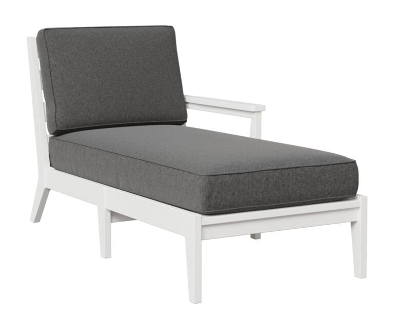 mayhew chaise lounge left arm club chair white